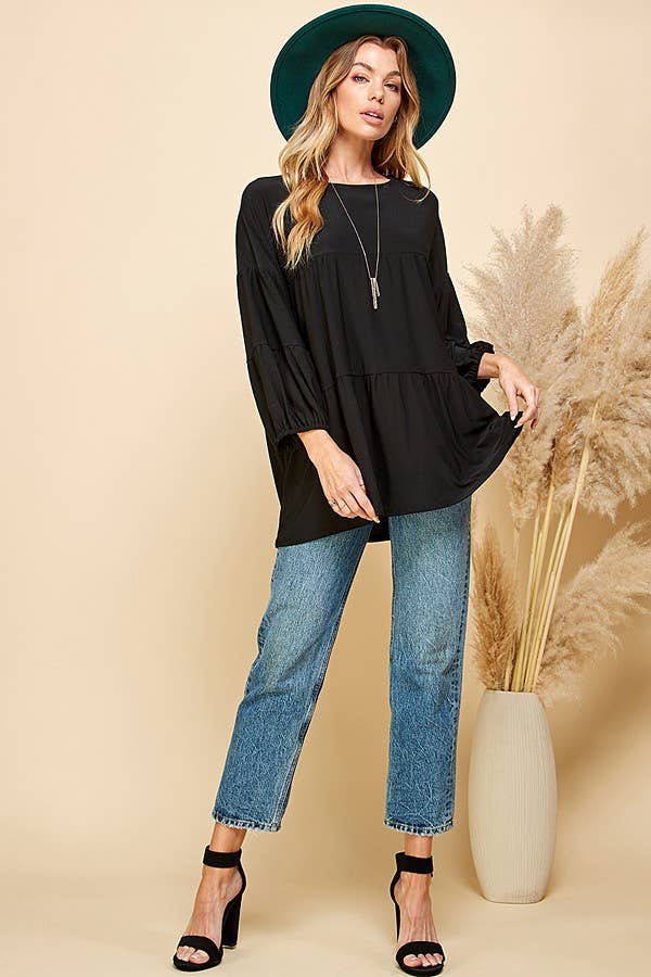 RILEY CUFFED TOP