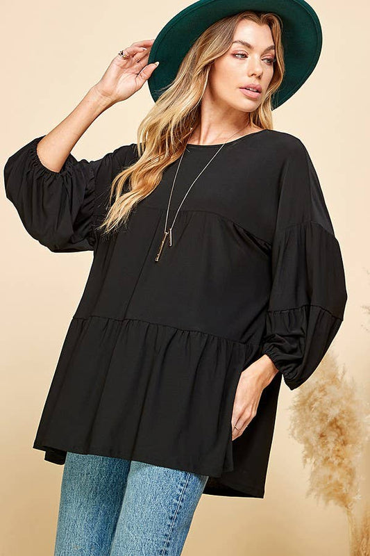 RILEY CUFFED TOP
