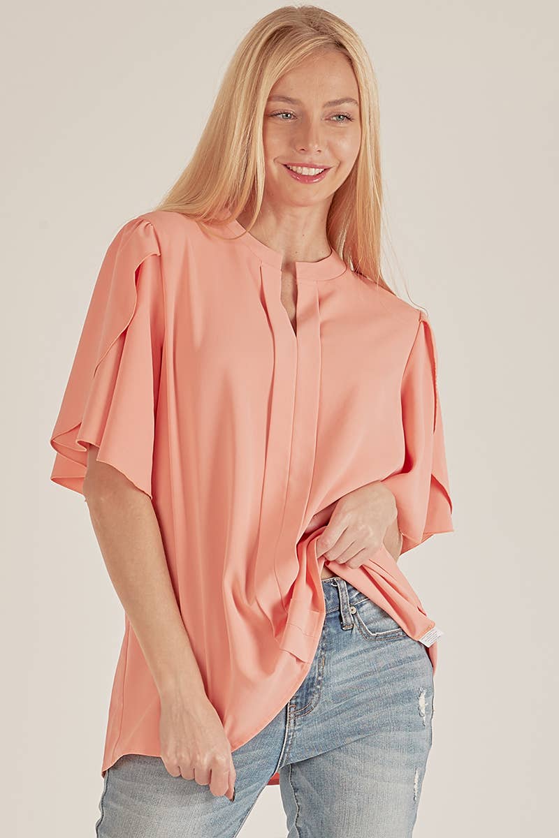 PETAL FLUTTER BLOUSE