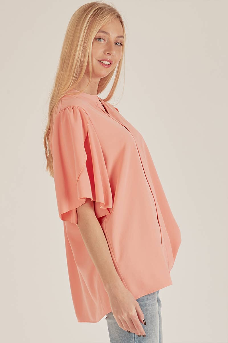 PETAL FLUTTER BLOUSE