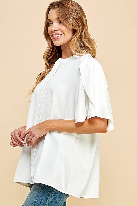 PETAL FLUTTER BLOUSE
